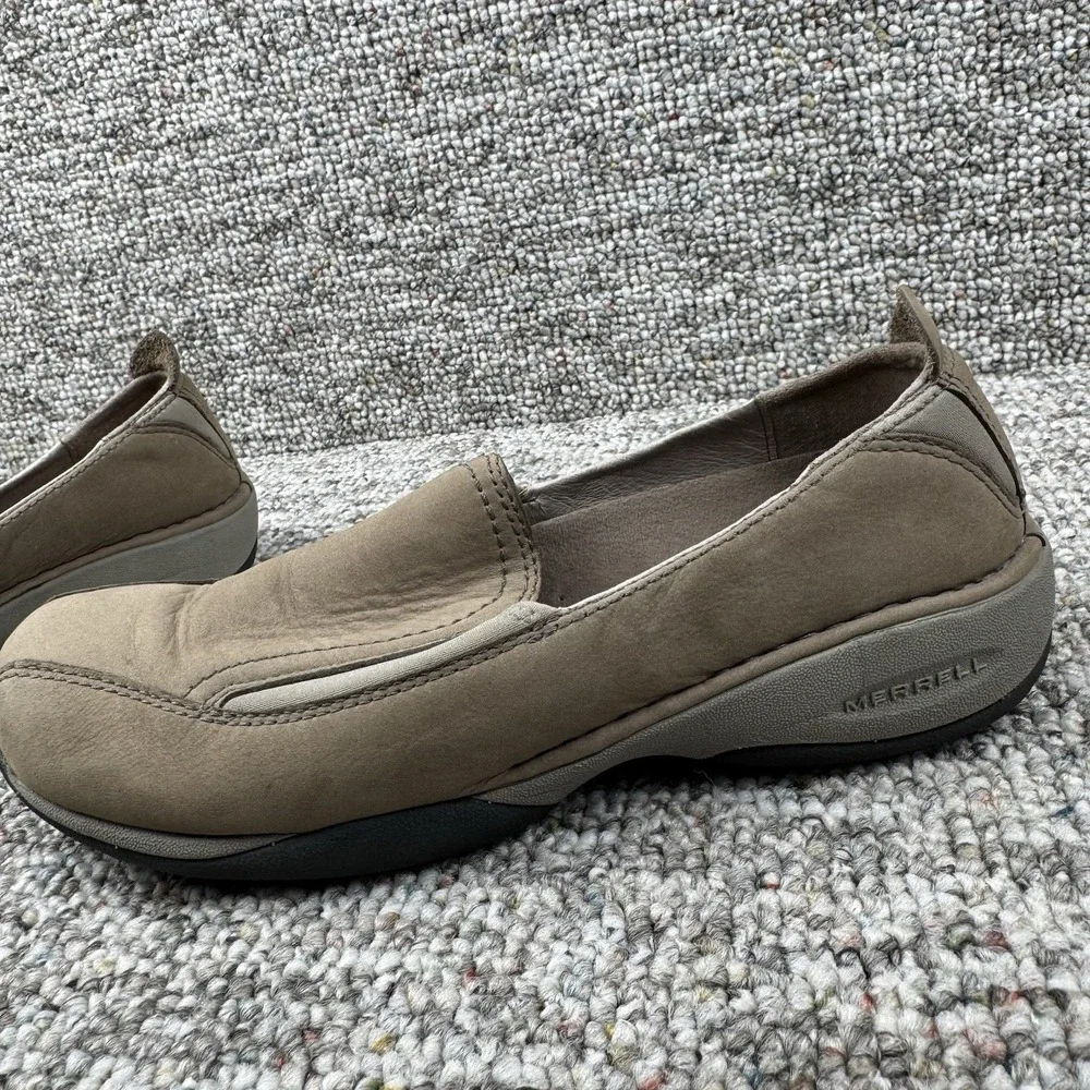 Merrell Primo Moc II Plateau Shoes Womens 9.5 Loafers Slip On Low Top Beige